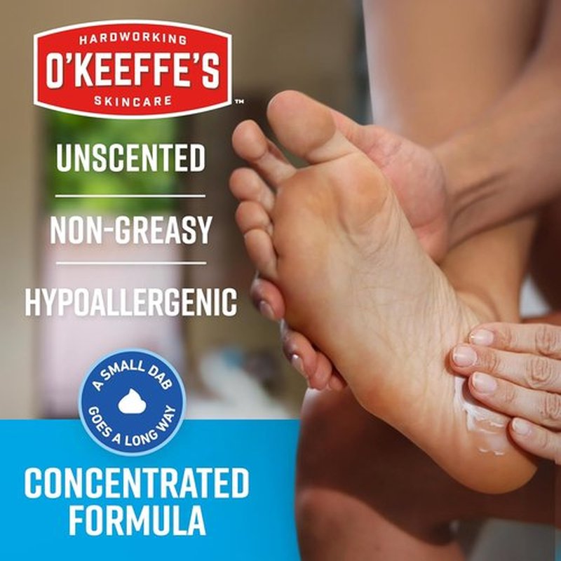 O'Keeffe's Foot Cream - Guaranteed Relief for Extremely Cracked, Dry Feet | 3 oz Tube (2 Pack)