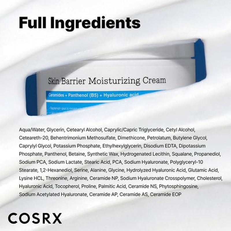 COSRX Skin Barrier Moisturizing Body Cream | 100-Hour Hydration For Dry to Extremely Dry Skin, with Ceramide & Hyaluronic Acid | Unscented, Non-Greasy | 15.2 fl oz, Korean Skin Care