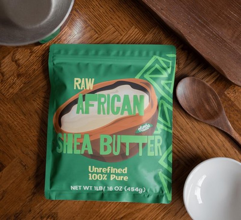Nimba Foods Raw African Shea Butter Unrefined Bulk 1LB | 100% Pure for Soap Making, Body Butter, Skin, Hair, Eczema