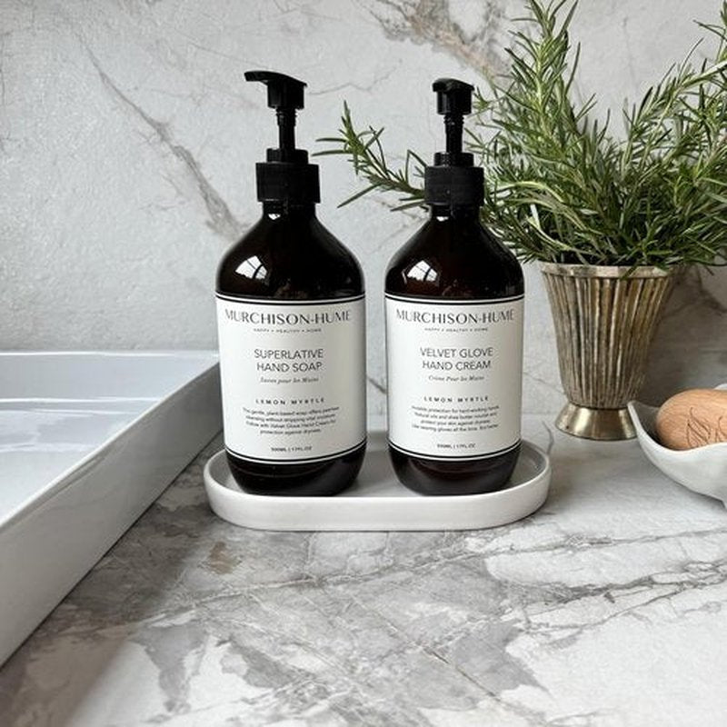 Murchison-Hume Lemon Myrtle Hand Soap - Plant-Based Formula with Elegant Refillable Pump | 16 fl oz