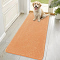 OLANLY Dog Door Mat - Absorbent Non-Slip Chenille Mat for Muddy Paws | 70x32, Quick Dry, Orange