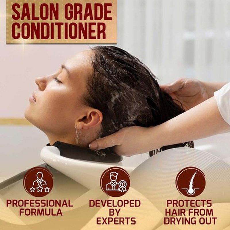 **Moroccan Argan Oil Conditioner - Deep Moisturizing, Sulfate-Free Formula for All Hair Types - Hydrating Repair for Dry, Curly, Colored Hair**