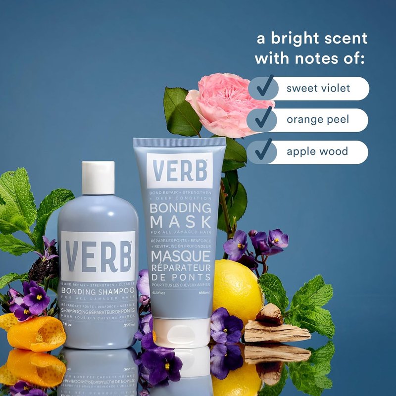 VERB Bonding Shampoo - Strengthens Hair & Repairs Damage | 12 oz Hydrating Formula