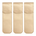 Beaupretty Pu Leather Tweezer Protective Case for Eyelash Grafting Shockproof Travel Storage Sleeve with Smooth Surface Lightweight 5.70X1.69X0.19In Portable Eyelash Tweezers Cover