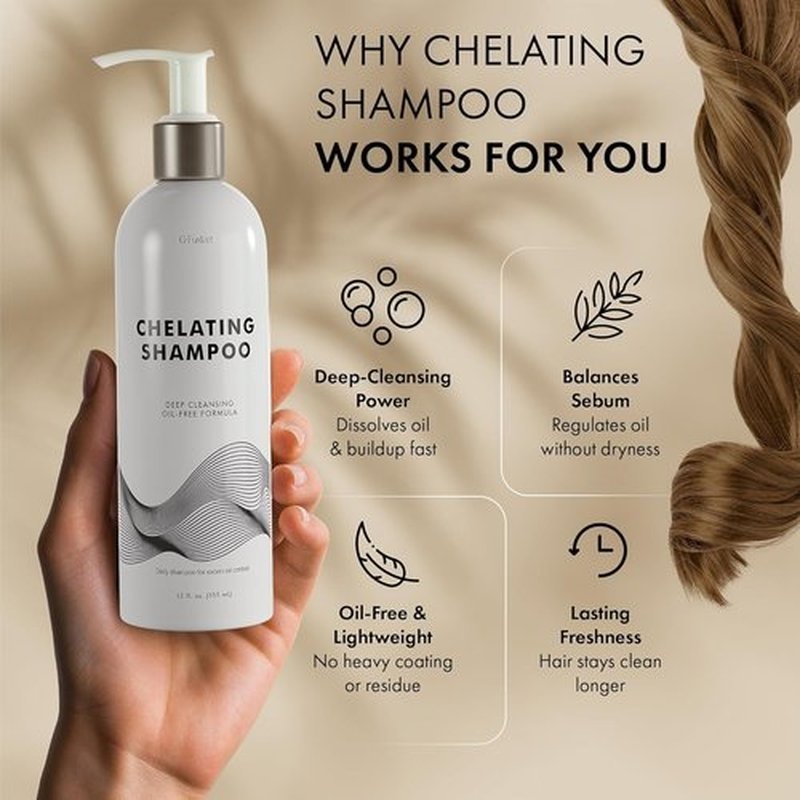 **Regine Switzerland Chelating Shampoo - Deep Cleansing for Oily Hair & Scalp - 12 Fl Oz (355 ML)**