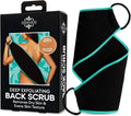 Dermasuri - Deep Exfoliating Back Scrubber - Bath & Shower Back Scrub - Body Exfoliator Scraper Tool - Deep Exfoliation Body Cleaner for Shower - 27" Long, 8" Wide