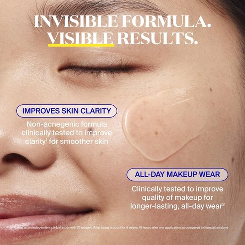 Supergoop! Unseen Sunscreen - SPF 50 - Clear & Invisible Face Sunscreen + Broad Spectrum + Makeup-Gripping Primer - Weightless, Scentless, Oil Free - For All Skin Types & Tones - 1.7 fl oz