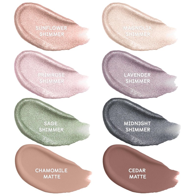 Winky Lux Rose Petal Liquid Eyeshadow, Longwear, Buildable, High-Pigment, Blendable, Crease-Proof, with Hydrating Vitamin E & Mango Seed Butter, Clean Beauty, Cruelty-Free, Vegan, Lavender Shimmer