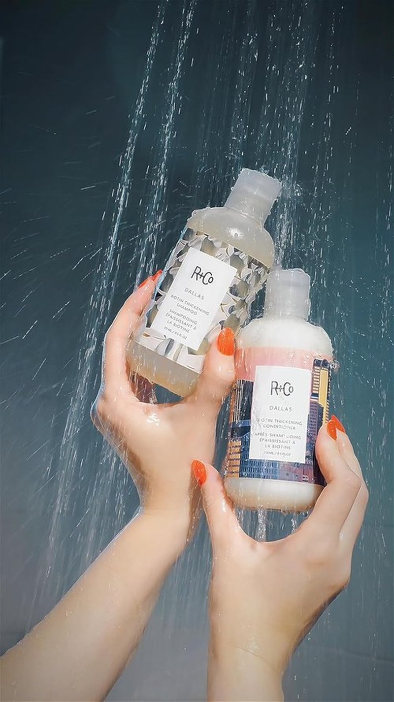 R+Co Dallas Thickening Shampoo - Biotin Infused for Hair Growth, Volume & Strength | Vegan & Cruelty-Free