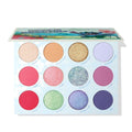 ColourPop Beach Dreamin’ Eyeshadow Palette | Limited Edition 12-Shade High-Pigment Eye Makeup - Matte, Metallic & Glitter (0.48 oz)