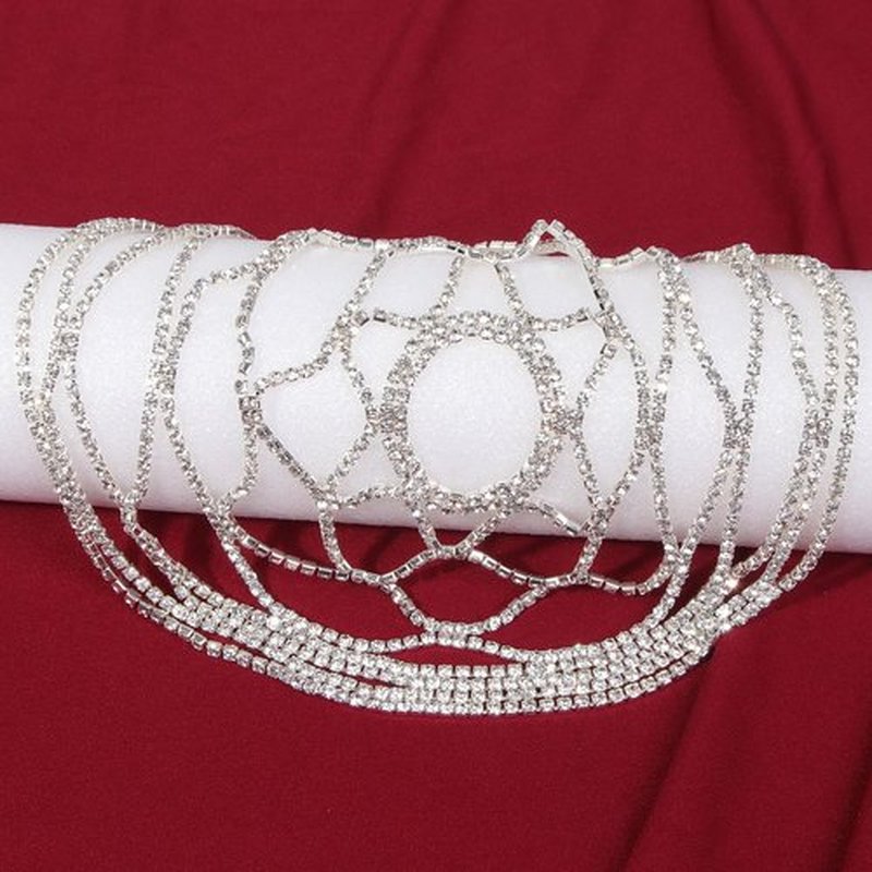 CROWN GUIDE 1920s Flapper Accessories for Women Roaring 20s Great Gatsby Headband Rhinestone Headpiece Wedding Hair Pieces for Brides Silver