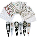 NAIL ANGEL 7Sheets Nail Art Adhesive Sticker Sheet 3D White Wedding Frame Shapes Nail Art Decoration 10310