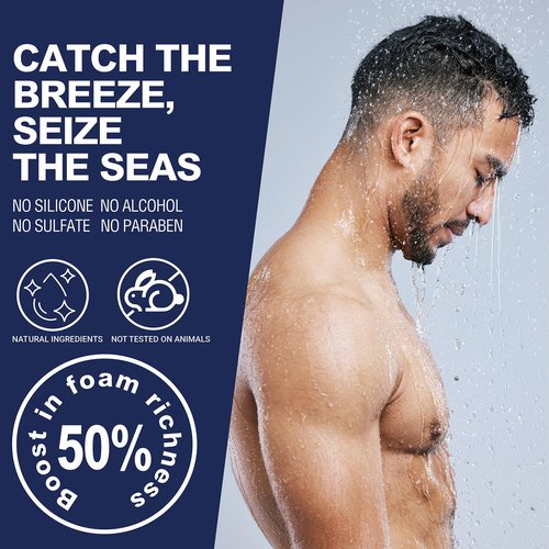 Skiennix Men's Gift Set - 3-Piece Fresh Ocean Scent Collection | Perfect for Birthdays, Christmas, Father's Day