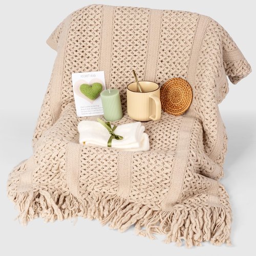 Self Care Gifts for Women Get Well Soon Gifts, Birthday Baskets Care Package for Women, Thinking of You Feel Better Inspirational Basket for Mom Her Friend Sister Wife