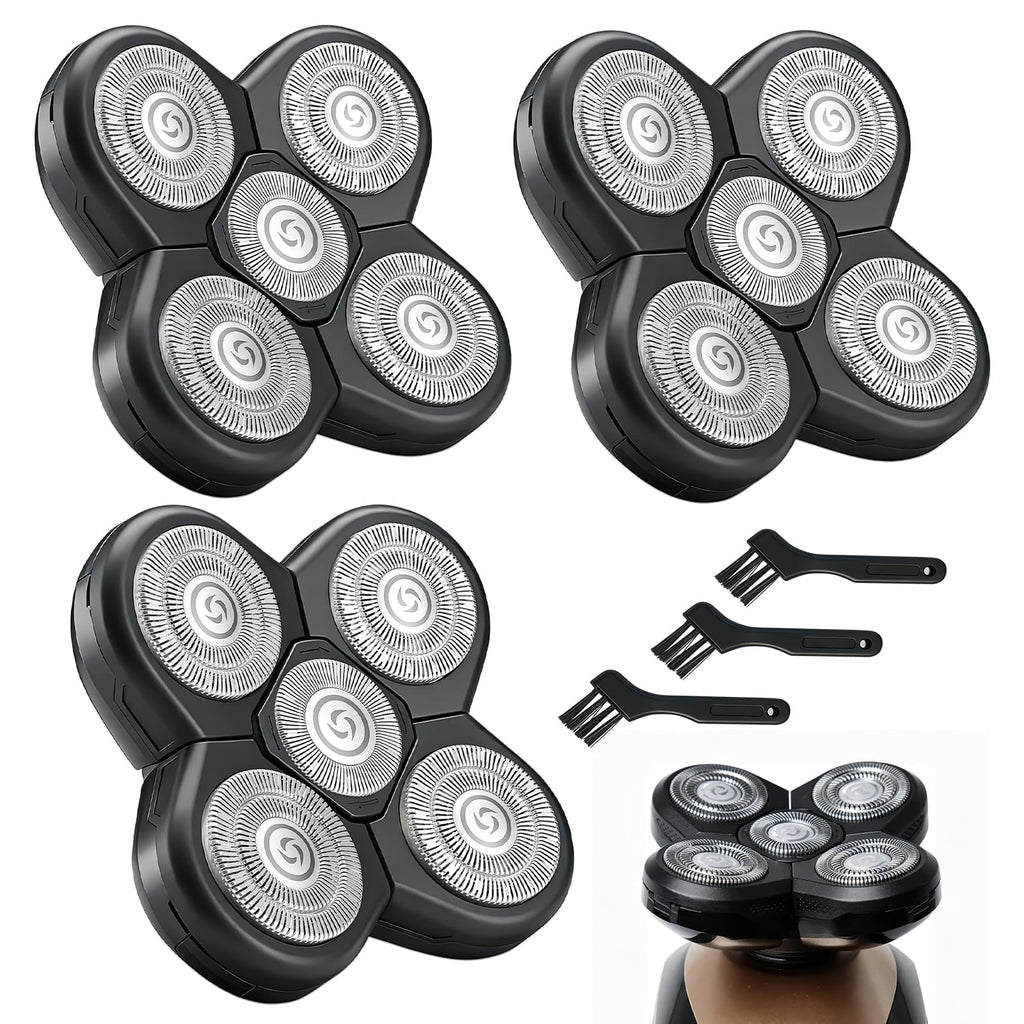 5 Head Shaver Replacement Blades, 3-Pack