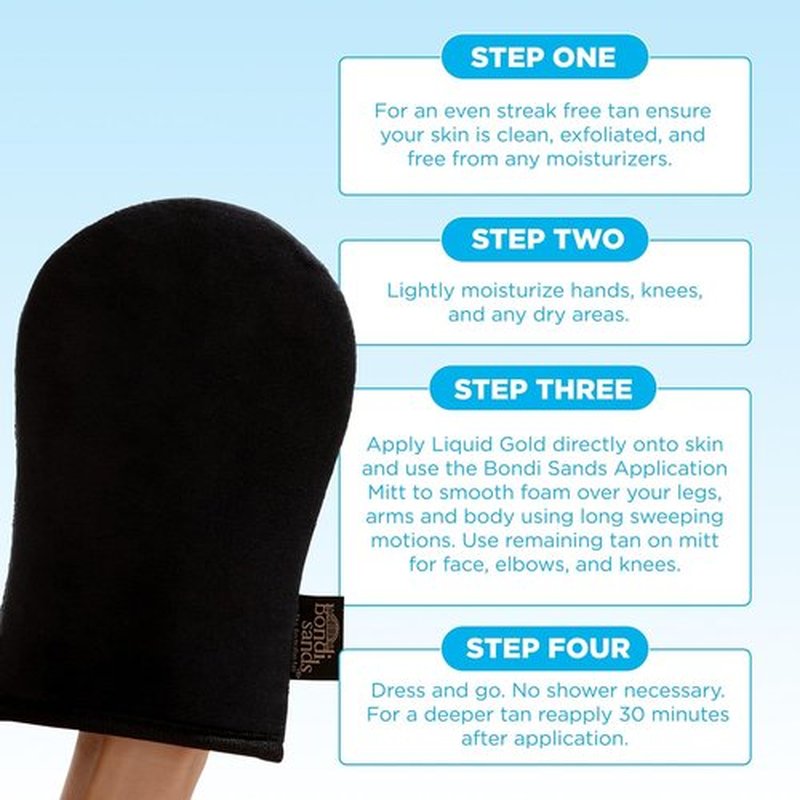 Bondi Sands Self-Tanning Mitt - Reusable Applicator Glove for Streak-Free, Natural Tan | Includes 1 Mitt