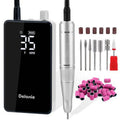 Delanie Electric Nail Drill 35000 RPM, Professional Portable Rechargeable Cordless E File for Acrylic Gel Removal, for Manicure Salon Home
