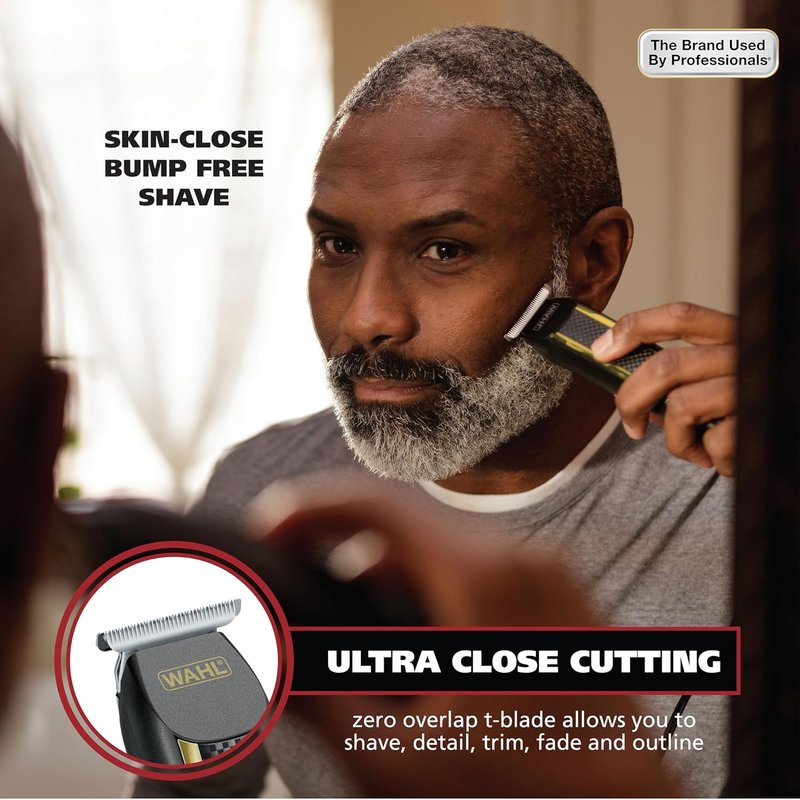 Wahl Edge Pro Beard Trimmer - Bump Free Corded Grooming Kit for Men | Perfect for Edging Beards & Mustaches