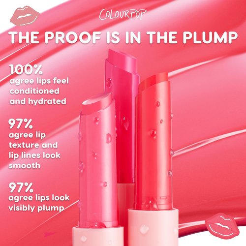 ColourPop So Juicy Plumping Lip Gloss Balm - Hydrating Non-Sticky Formula with Peptides - Delulu (0.07 oz)