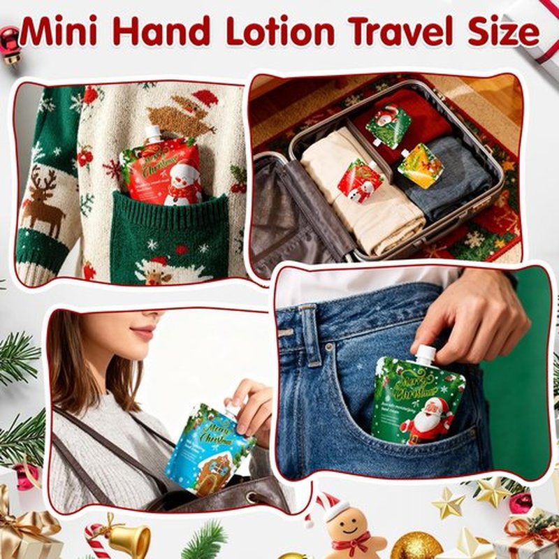 20 Pack Christmas Hand Cream Gifts Set for Women,Moisturizing Hand Lotion for Dry Cracked Hands,Mini Travel Size Stocking Stuffers & Bulk Gifts for Christmas Appreciation Party Favors,30ml