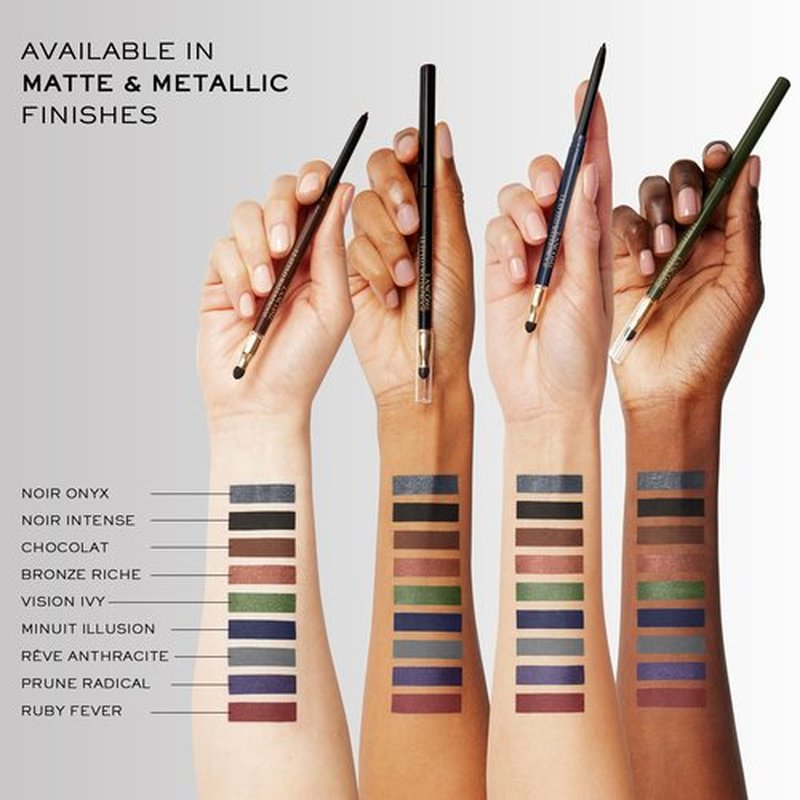 Lancôme Le Stylo Waterproof Eyeliner Pencil - Creamy & Highly Pigmented - Seamless Blending & Smudging - 10 Ruby Fever
