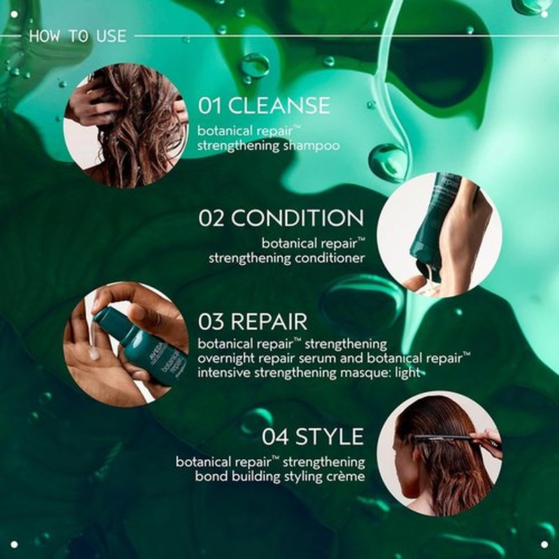 Aveda Botanical Repair Shampoo & Conditioner Set - Strengthens & Repairs Damaged Hair | Travel Size