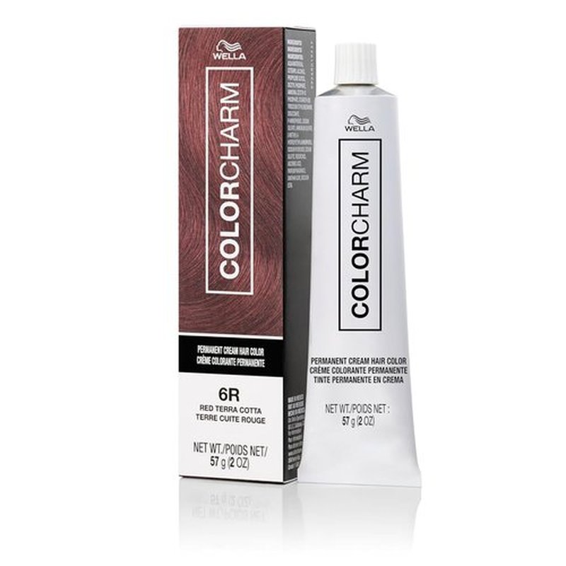 COLORCHARM Permanent Cream Hair Dye - 100% Gray Coverage | Auburn & Red Violet Shades | Vegan & Paraben-Free | 2 oz.
