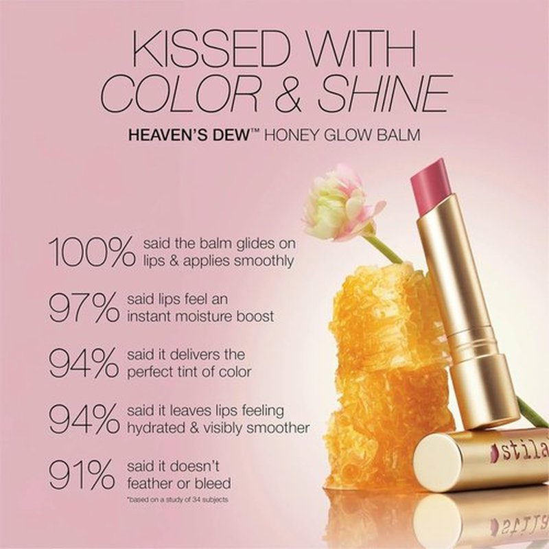 Stila Heaven’s Dew Honey Glow Balm - Hydrating Tinted Lip Balm with Honey Extract & Maracuja Oil | Nourishing Lip Care