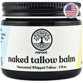 Reroot Organics Beef Tallow Balm for Skin | NAKED TALLOW BALM | 1 Ingredient - 100% Grass Fed Grass Finished Tallow | Whole Body & Face Moisturizer | Whipped | Dry Skin, Eczema, Rosacea, (2oz)
