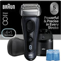 Braun Series 8 8560cc Electric Razor - 4+1 Shaving Elements & Precision Trimmer | Wet & Dry, 60 Min Runtime
