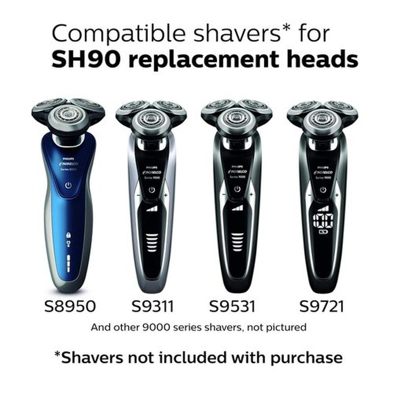 Philips Norelco Shaver Head Replacement - Compatible with Series 9000 | Model SH90/62