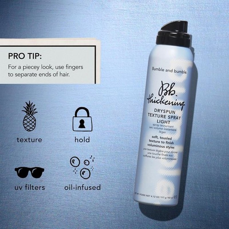 Bumble and bumble. Thickening Dryspun Texture Spray - Adds Airy Dimension & Light Hold | For Medium to Thick Hair