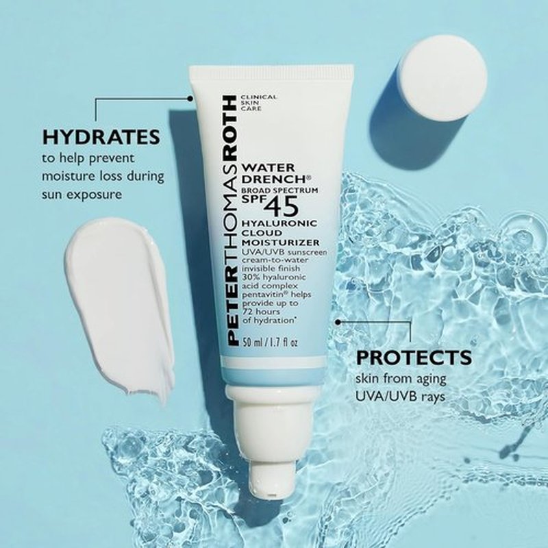 Peter Thomas Roth | Water Drench® SPF 45 Moisturizer with Hyaluronic Acid - Hydrating & Lightweight