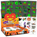EMOME 192 PCS Halloween Tattoos for Kids, Luminous Temporary Tattoo Stickers for Halloween Party Favors Decorations, Halloween Gifts for Kids Goodie Bag Stuffers
