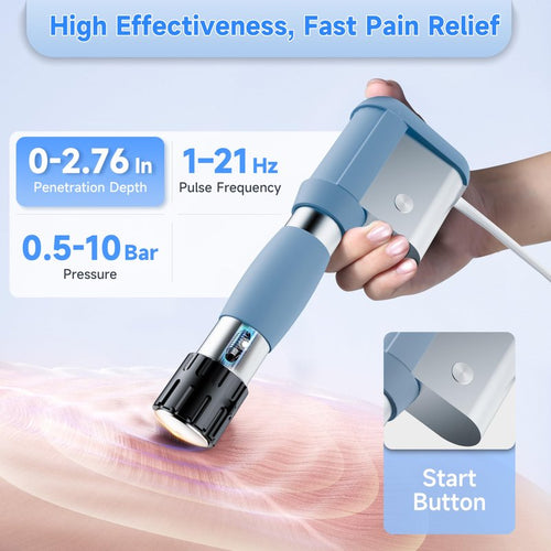 2026 MODOY Shockwave Therapy Machine for Joint/Muscle Pain Relief, FSA/HSA Eligible Shockwave Therapy, Non-Invasive Extracorporeal ESWT Shock Wave Therapy Device, Ideal for Home & Clinical Use(White)