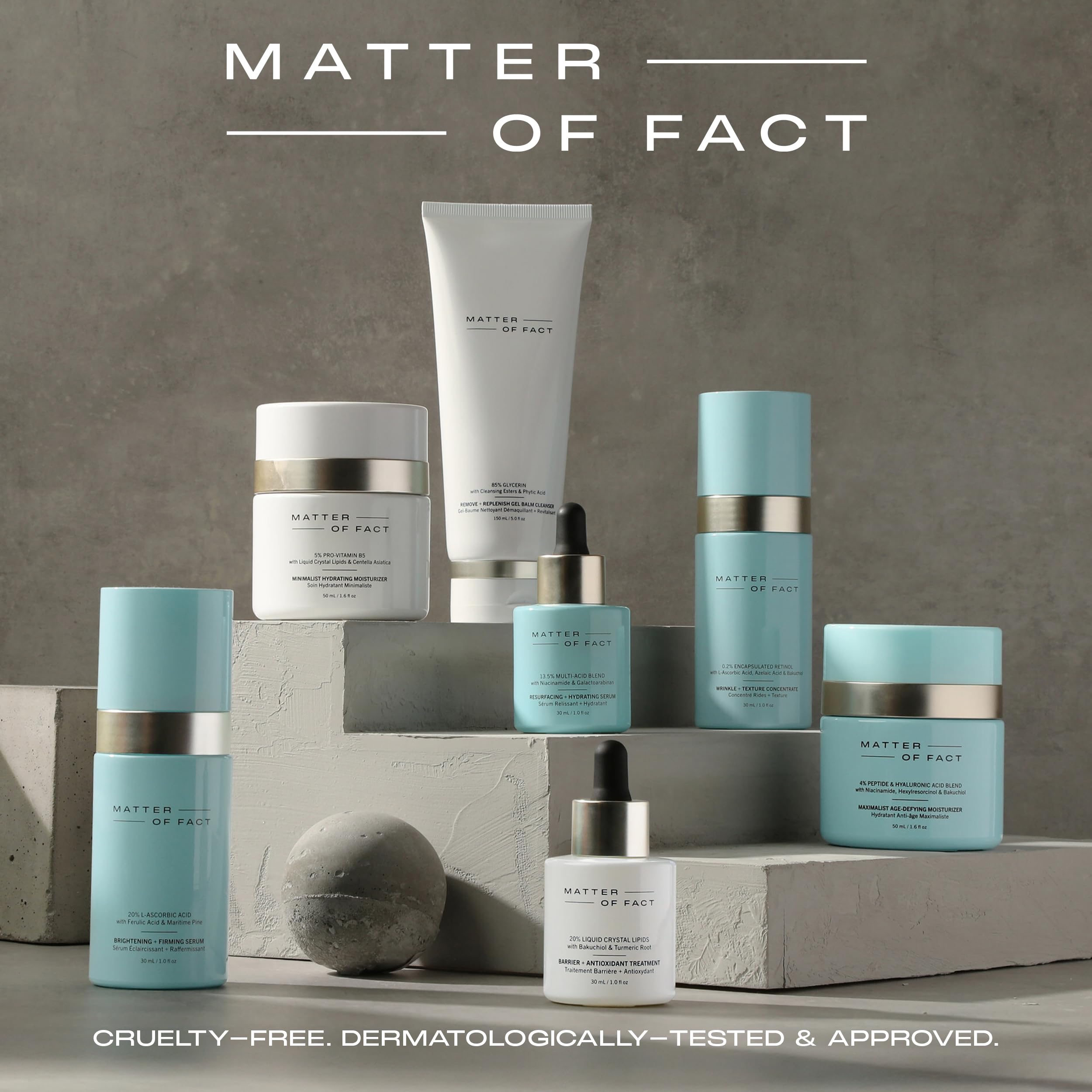 MATTER OF FACT Minimalist Hydrating Moisturizer with Pro Vitamin B5, Liquid Crystal Lipids and Centella Asiatica, Lightweight Daytime Face Cream for Moisture Barrier Support, 50mL / 1.6 Fl Oz