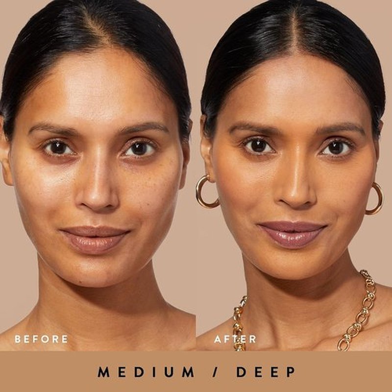 Laura Geller New York Quench-N-Tint Tinted Moisturizer - Lightweight Hydration & Buildable Coverage - 05 Medium/Deep