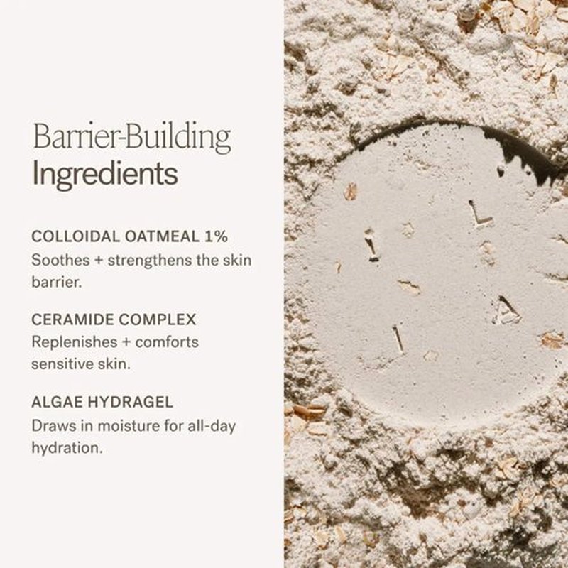ILIA - Barrier Build Skin Protectant Cream | Hydrate, Comfort, Strengthen with Colloidal Oatmeal, Ceramide Complex + Algae Hydragel | Vegan, Non-Toxic, Cruelty-Free (50 mL)