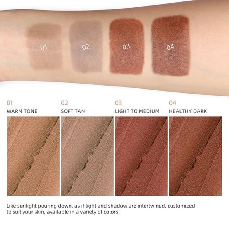 Erinde Cream Contour Bronzer Stick - Blendable Matte Finish | Waterproof Long-Lasting Makeup, 01 Warm Tone