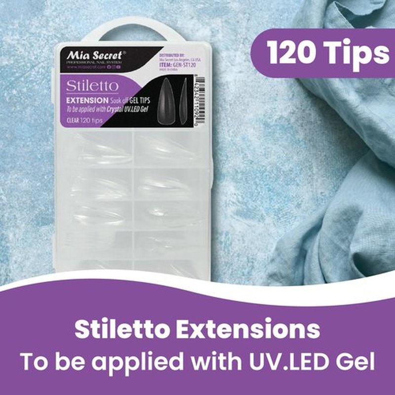 Mia Secret Gel Extension Tips (Stiletto)