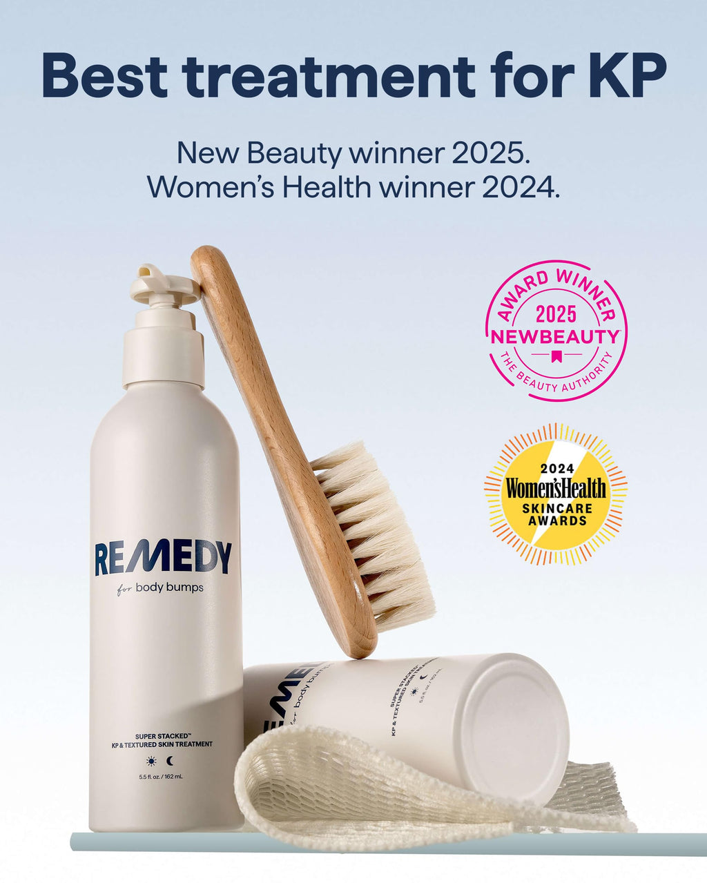 Remedy for Body Bumps | KP Exfoliating Body Moisturizer | Keratosis Pilaris (KP) Treatment For Textured, Crepey Skin with Urea, Lactic Acid, Retinol | Smoothing Body Lotion | By Dermatologist Dr. Shah