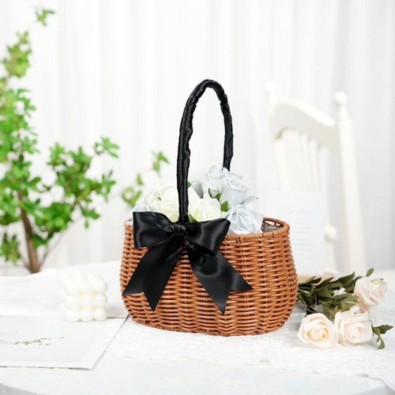Black Ribbon 2 Inch Double Face Satin Ribbon - Thick Black Wedding & Craft Ribbon | 25 Yards