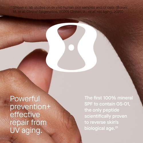 OneSkin FACE SPF OS-01 Peptide Mineral Sunscreen - Broad Spectrum SPF 30+ with Antioxidants for All Skin Types