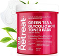 **Regine Switzerland Glycolic Acid Toner Pads - Exfoliating & Brightening with Green Tea & Centella | 150 Dual Texture Pads**