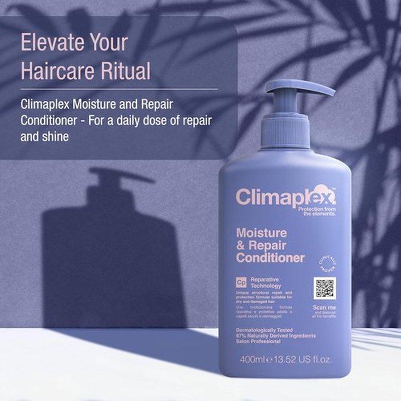 Climaplex Moisture & Repair Conditioner - Soothing & Regenerating - Detangles & Adds Shine - 13.52 oz