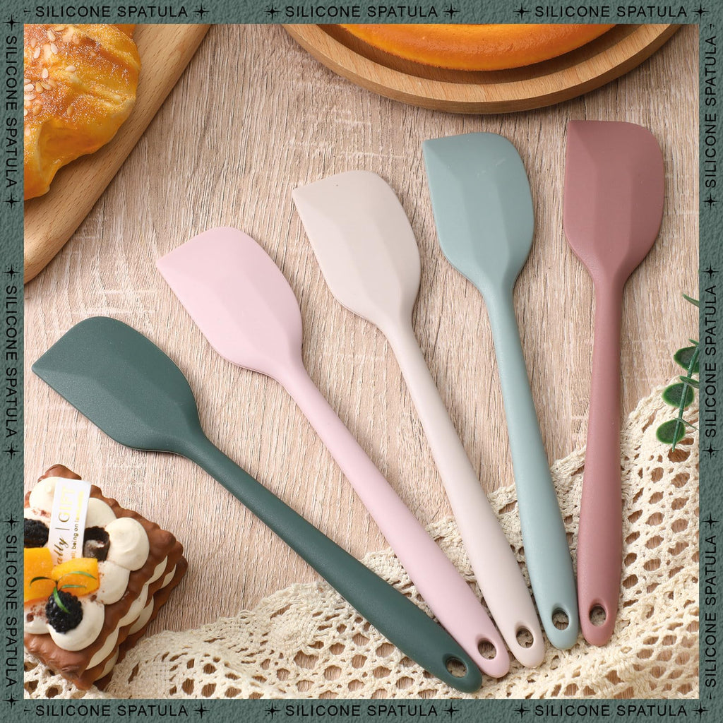 Honeydak 36 Pieces Mini Silicone Spatulas, 8.3 Inch Small Rubber Spatula Heat Resistant Non Stick Seamless Design Flexible Scrapers Kitchen Use Cooking Baking Tool (Lovely Color)
