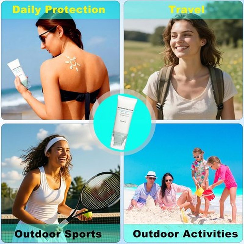 Centella Korean Sunscreen SPF 50+ - Lightweight Mineral Formula, No White Cast for Sensitive Skin | 1.7 oz