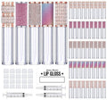 AMORIX 50 Pack Diamond Lip Gloss Tubes with Wand 5ml Empty Rhinestone Lip Gloss Containers + 3pcs Syringes + Labels for DIY Base