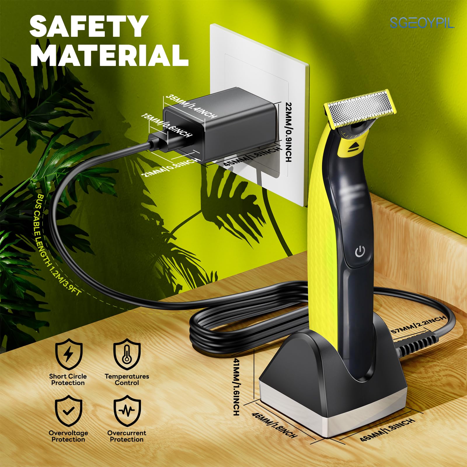 5V Charger Base Compatible with Philips Norelco QP2724 QP2834 Shaver