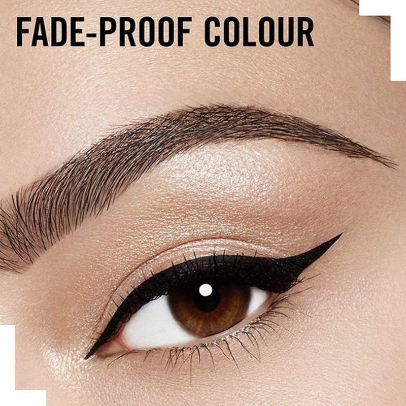 Rimmel Glam Eyes Liquid Liner - Intense Black Glamour | 3.5 ml Long-Lasting Formula